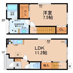 La・CaSa元菊(ﾒｿﾞﾈｯﾄ)の物件間取画像